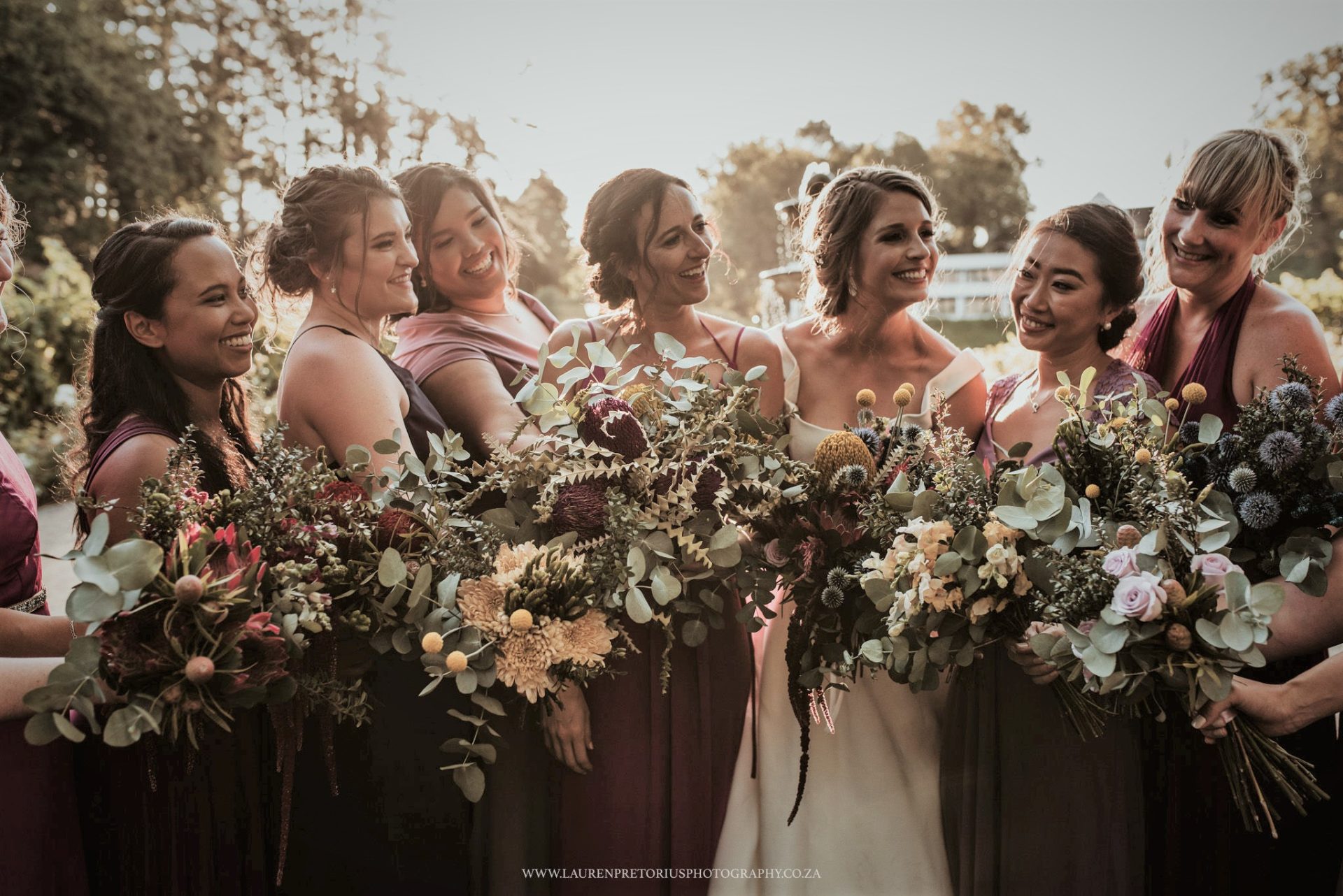 Beautiful Brides Bridesmaids And Bouquets
