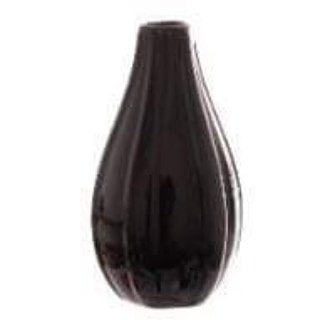 Black Ceramic Single Vase 20cm My Pretty Vintage Décor Hire wedding coordinating Paarl