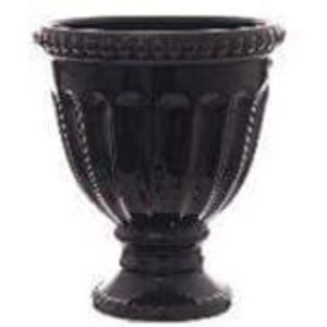 Black Ceramic Urn My Pretty Vintage Décor Hire wedding coordinating Paarl
