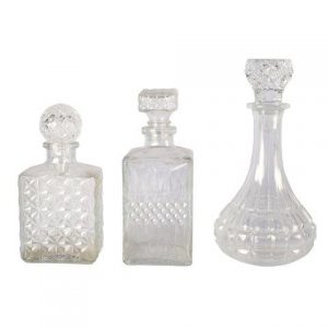CCD Glass Decanters Mixed, My Pretty Vintage Wedding Stylists, Event Planners & Décor Hire, located in Paarl