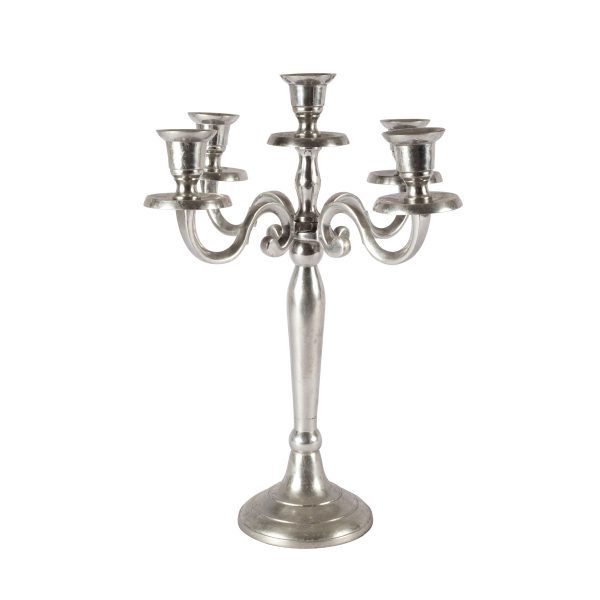 Candle Holder Silver Arm Trad Candelabra, My Pretty Vintage Wedding Stylists, Event Planners & Décor Hire, located in Paarl