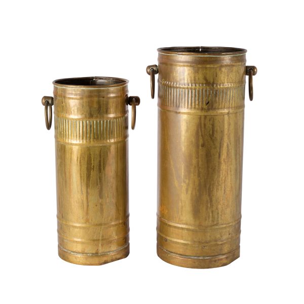 Container Brass Tall with Handles My Pretty Vintage Décor Hire wedding coordinating Paarl