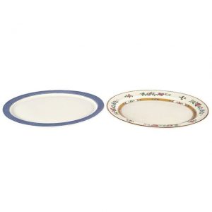 Dinnerware Ceramic Vintage Platters Mixed Large