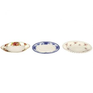Dinnerware Ceramic Vintage Platters Mixed Small