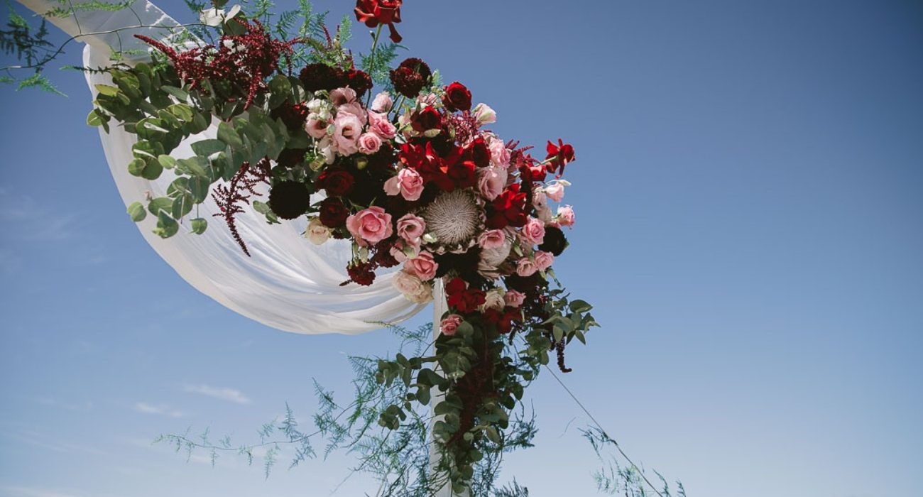 Floral Arches Proteas Roses Amaranthys, My Pretty Vintage Wedding Stylists, Event Planners & Décor Hire, located in Paarl