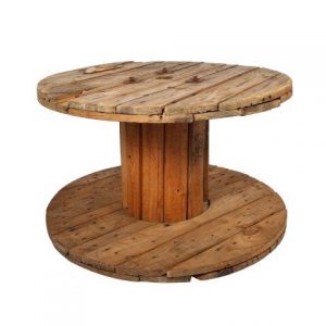 Furniture Wooden Cable Wheel Table