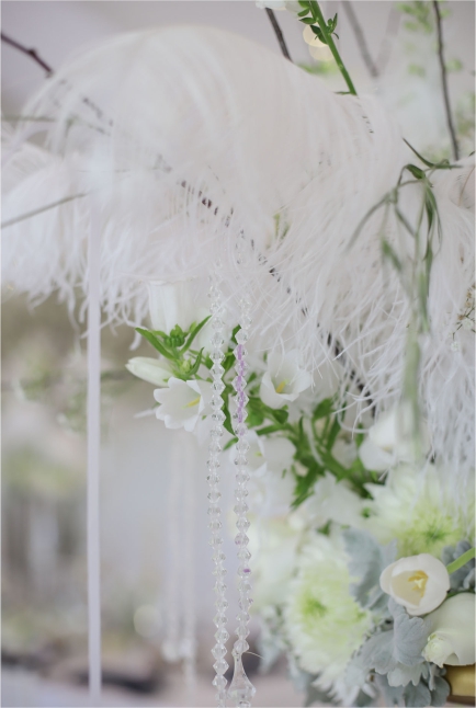 My Pretty Vintage Awesome Feather Wedding Centerpieces