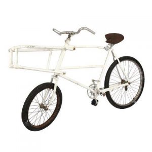 Prop Bicycle White Butchers with Basket