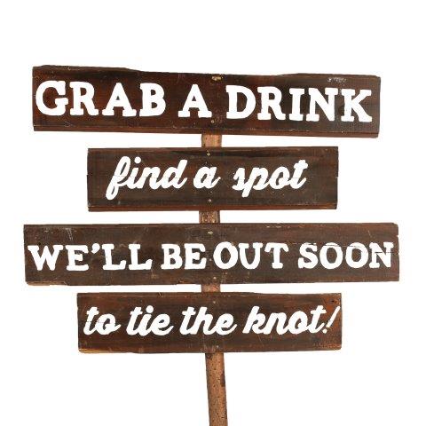 Sign Dark Wood Grab A Drink Find A Spot, My Pretty Vintage Wedding Stylists, Event Planners & Décor Hire, located in Paarl