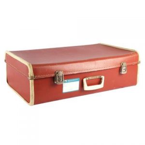 Suitcase Phillip Red White, My Pretty Vintage Wedding Stylists, Event Planners & Décor Hire, located in Paarl