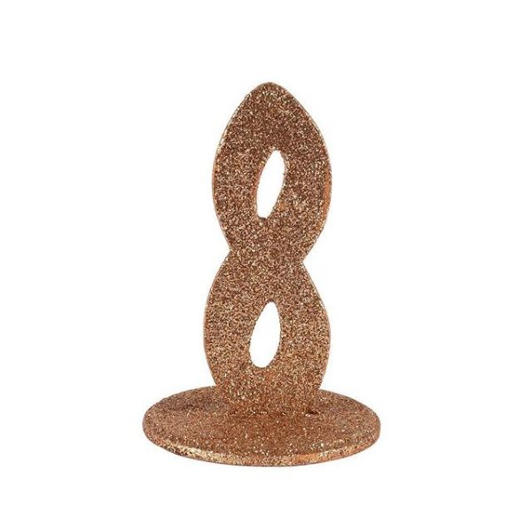 Table Numbers Glitter Copper Delight  cm