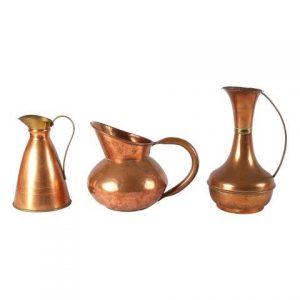 My Pretty Vintage Décor Hire wedding coordinating Paarl Vase Antique Copper with handles Mixed