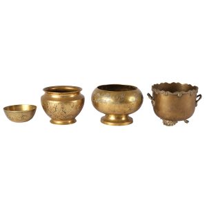 Vase Brass Bowls Mixed Small Medium