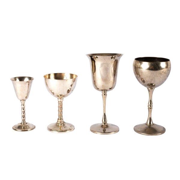 Vase Silver Goblets Mixed My Pretty Vintage Décor Hire wedding coordinating Paarl