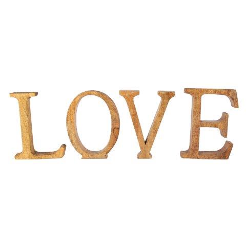 WORDS "LOVE" Natural Wood, My Pretty Vintage Wedding Stylists, Event Planners & Décor Hire, located in Paarl