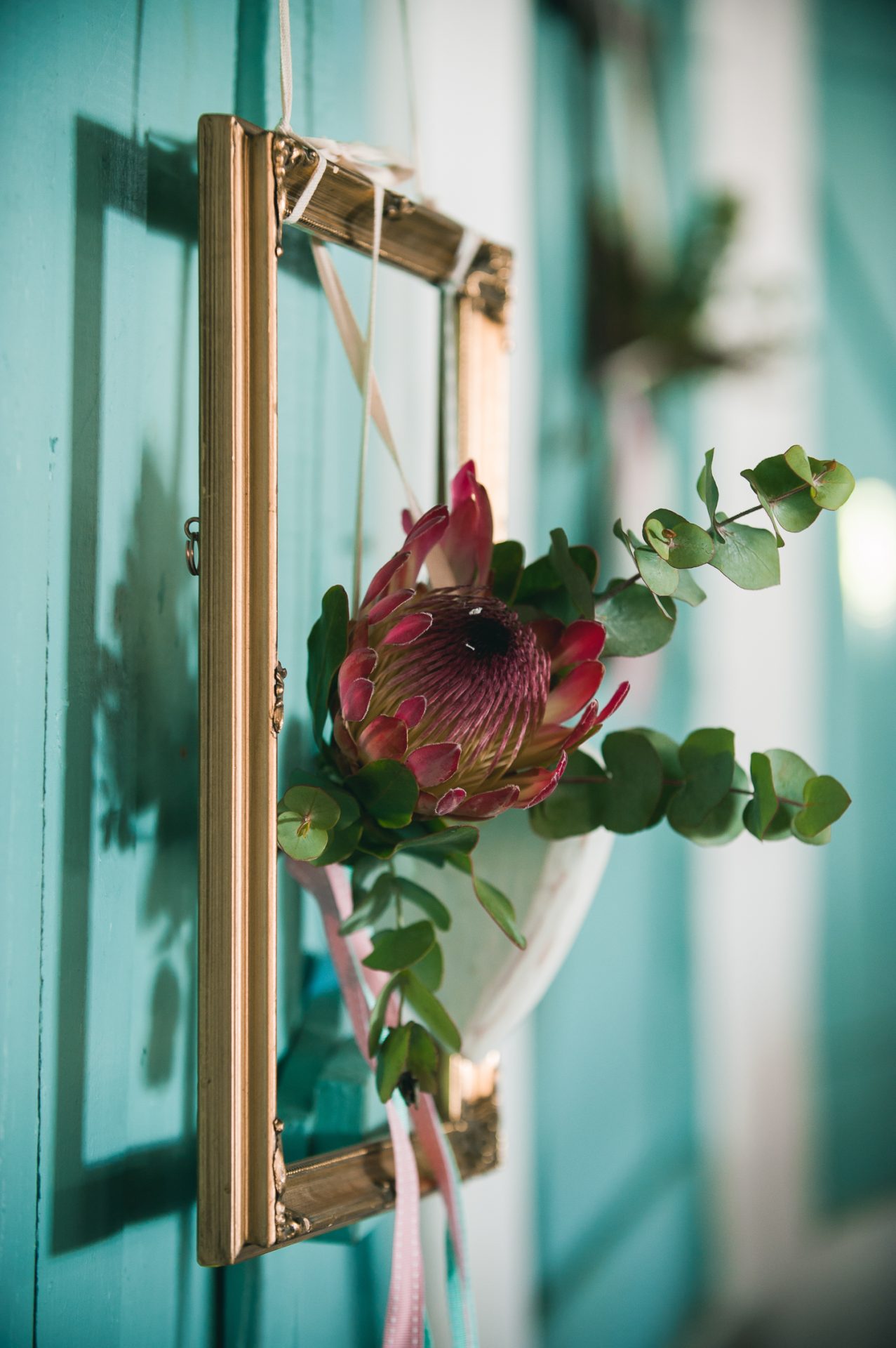Wedding Hanging Protea Decor