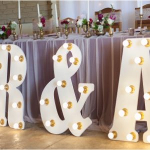 Wedding Love Lighting Initials