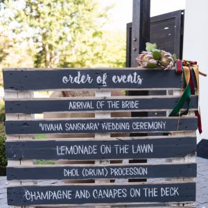 Weddings Order Of Event Signage