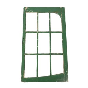 Window  Pane Green Frame