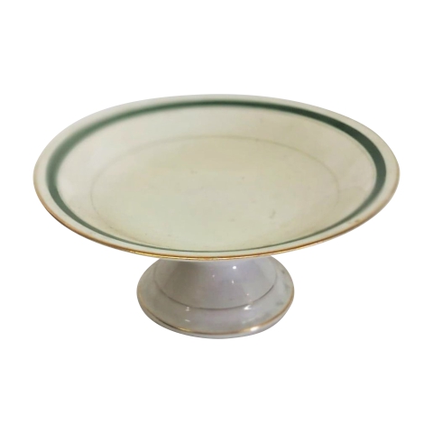 Cake Stand Tier Green Line Bowl