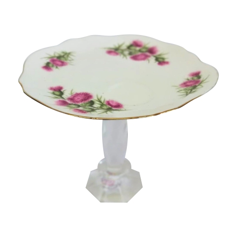 Cake Stand Tier Pink Thistle