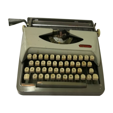 Props Typewriter Grey Royal