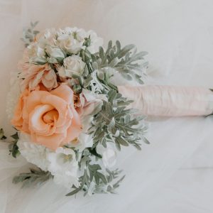 My Pretty Vintage Wedding Bouquets Blush Roses & Dahlia Lisianthus
