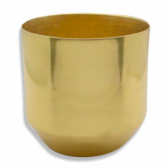 Vases & Pots solid gold Medium H13 x W13. Décor Hire. Paarl. My Pretty Vintage